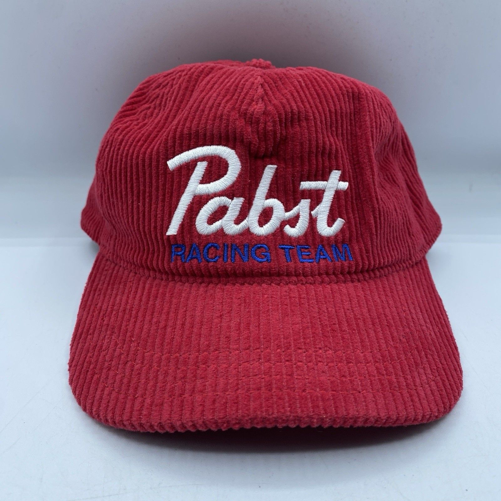 Red Racing Team Hat Men Osfa Red Corduroy Snapback Pbr Beer Motorsports Nwt Red Racing Team Hat Men Osfa Red Corduroy Snapback Pbr Beer Motorsports Nwt